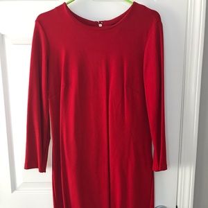 Ann Taylor Red midi dress